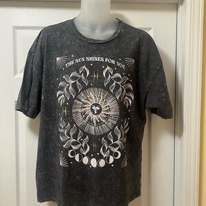 Pretty Rebellious Charcoal Graphic Tee